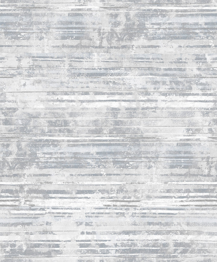 Makayla Grey Distressed Stripe Wallpaper by Decorline Vista Covers about 57.8 square feet 21-in by 33-ft long roll Unpasted 25 - Fabric Carolina -