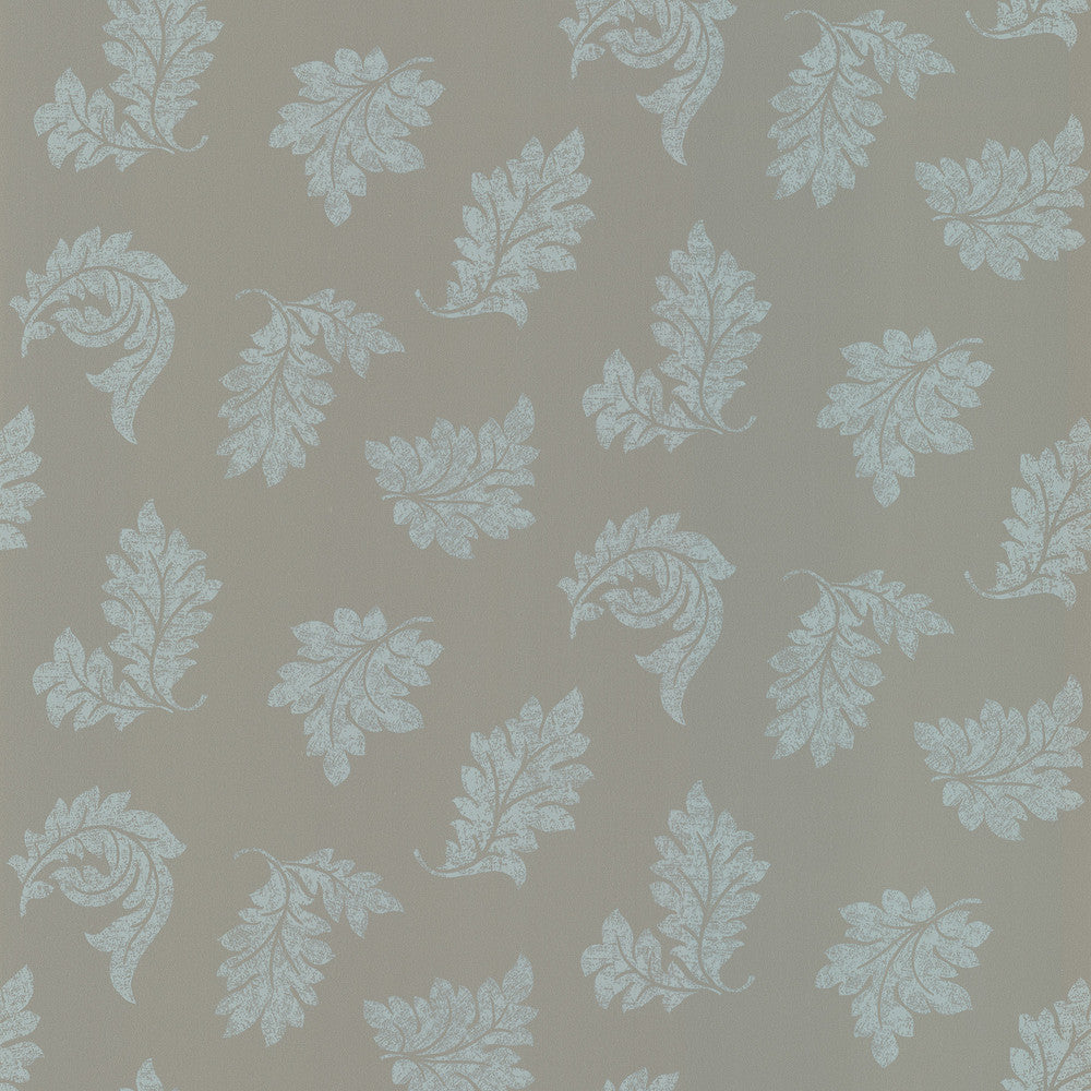 Henri Grey Scrolling Leaf Wallpaper by Beacon House Belmont Covers about 56.4 square feet 20.5-in by 33-ft long roll Prepasted 10.4 - Fabric Carolina -