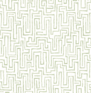 Ramble Sage Geometric Wallpaper by A-Street Prints