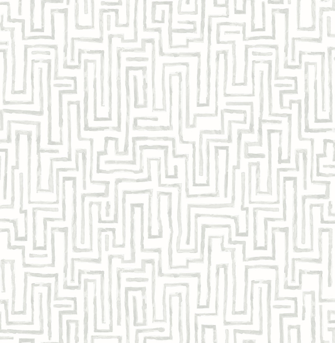Ramble Grey Geometric Wallpaper by A-Street Prints Designer