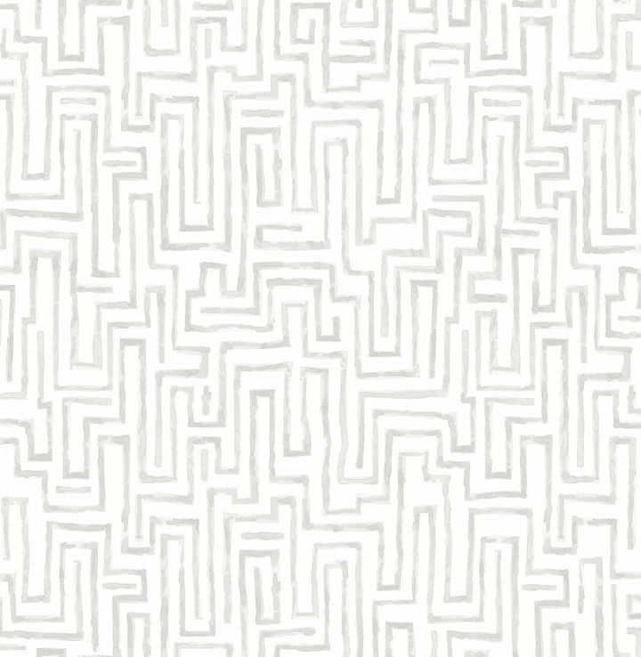 Ramble Grey Geometric Wallpaper by A-Street Prints Designer