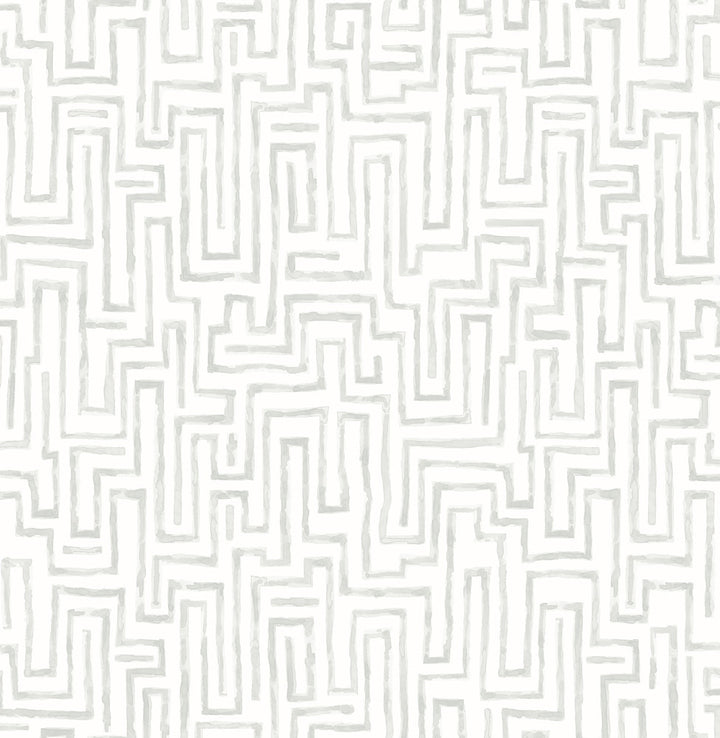 Ramble Grey Geometric Wallpaper by A-Street Prints Equinox Covers about 56.4 square feet 20.5-in by 33-ft long roll Unpasted 20.9 - Fabric Carolina -