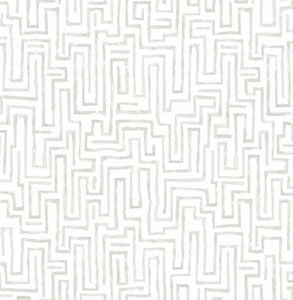 Ramble Grey Geometric Wallpaper by A-Street Prints