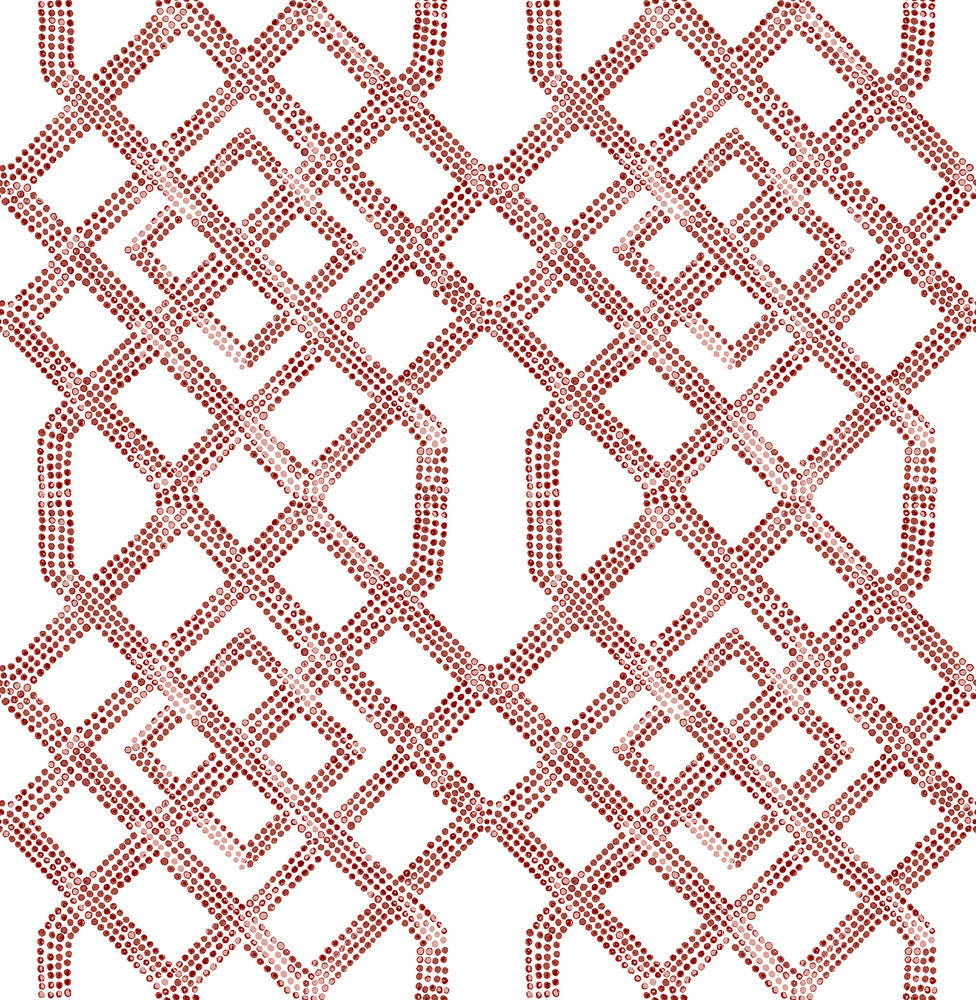 Traverse Red Trellis Wallpaper by A-Street Prints Equinox Covers about 56.4 square feet 20.5-in by 33-ft long roll Unpasted 20.9 - Fabric Carolina -