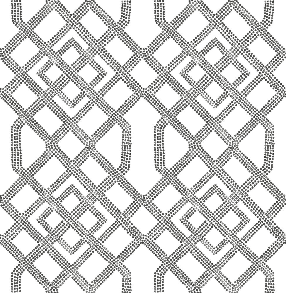 Traverse Black Trellis Wallpaper by A-Street Prints Equinox Covers about 56.4 square feet 20.5-in by 33-ft long roll Unpasted 20.9 - Fabric Carolina -