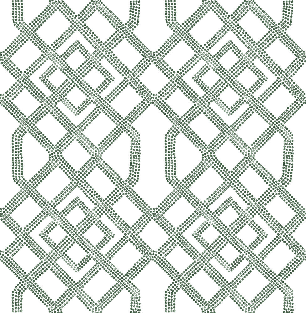 Traverse Dark Green Trellis Wallpaper by A-Street Prints Equinox Covers about 56.4 square feet 20.5-in by 33-ft long roll Unpasted 20.9 - Fabric Carolina -