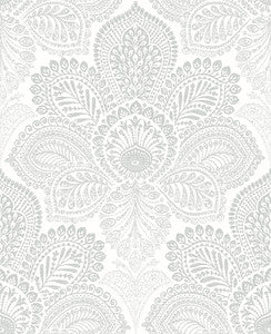 Triumph Off White Medallion Wallpaper by A-Street Prints