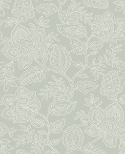Larkin Sage Floral Wallpaper by A-Street Prints