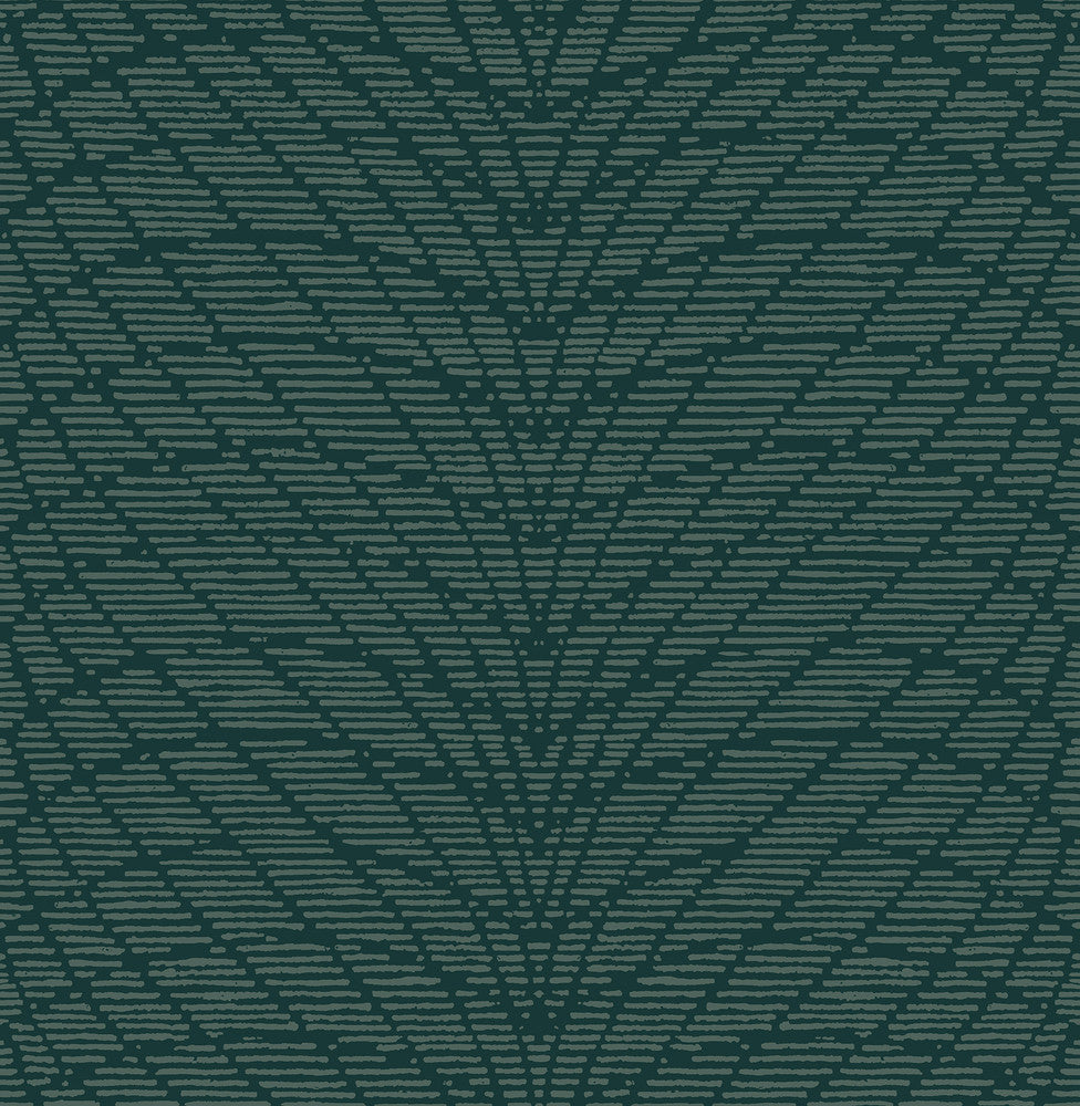 Aperion Dark Green Chevron Wallpaper by A-Street Prints Equinox Covers about 56.4 square feet 20.5-in by 33-ft long roll Unpasted 20.9 - Fabric Carolina -