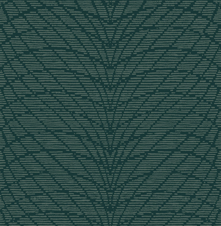 Aperion Dark Green Chevron Wallpaper by A-Street Prints Equinox Covers about 56.4 square feet 20.5-in by 33-ft long roll Unpasted 20.9 - Fabric Carolina -