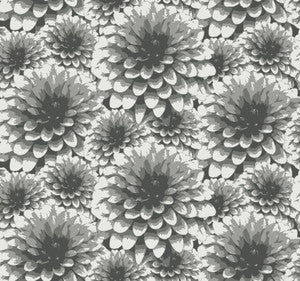 Umbra Charcoal Floral Wallpaper by A-Street Prints