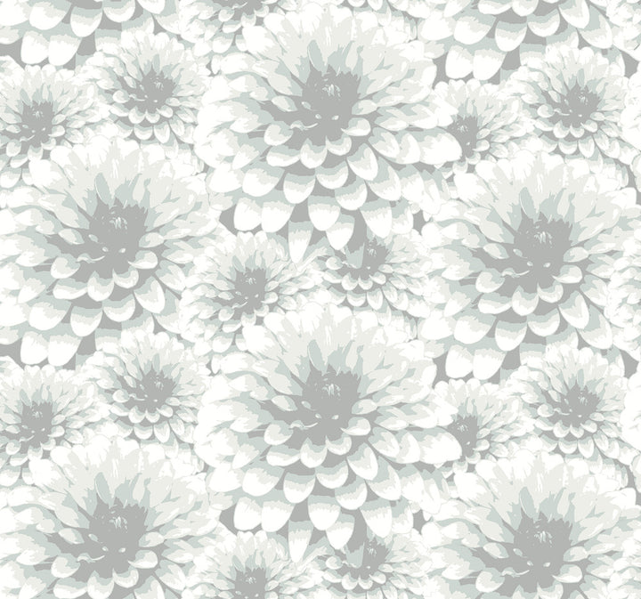Umbra Light Grey Floral Wallpaper by A-Street Prints Equinox Covers about 60.8 square feet 27-in by 27-ft long roll Unpasted 12.6 - Fabric Carolina -