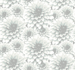 Umbra Light Grey Floral Wallpaper by A-Street Prints