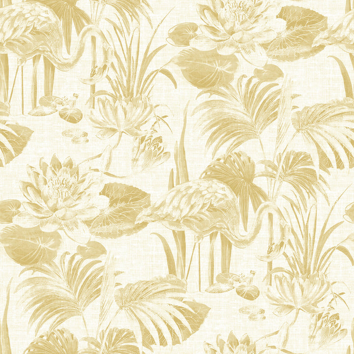 Frolic Wheat Lagoon Wallpaper by A-Street Prints Equinox Covers about 60.8 square feet 27-in by 27-ft long roll Unpasted 27 - Fabric Carolina -