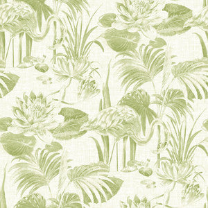 Frolic Green Lagoon Wallpaper by A-Street Prints