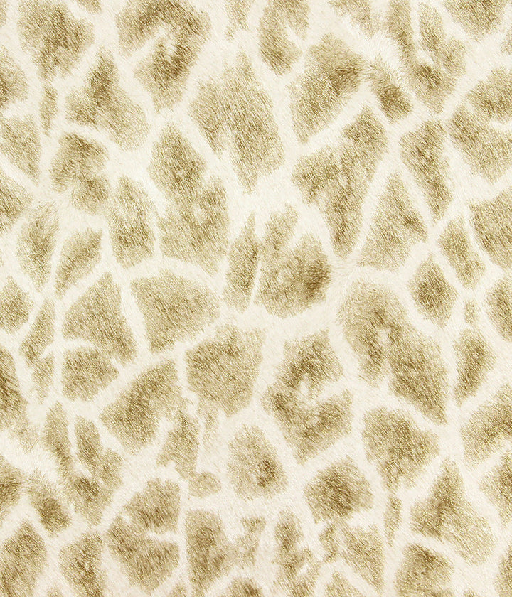 Montone Champagne Giraffe Wallpaper by Brewster Selvaggia Covers about 57.8 square feet 21-in by 33-ft long roll Unpasted 25 - Fabric Carolina -