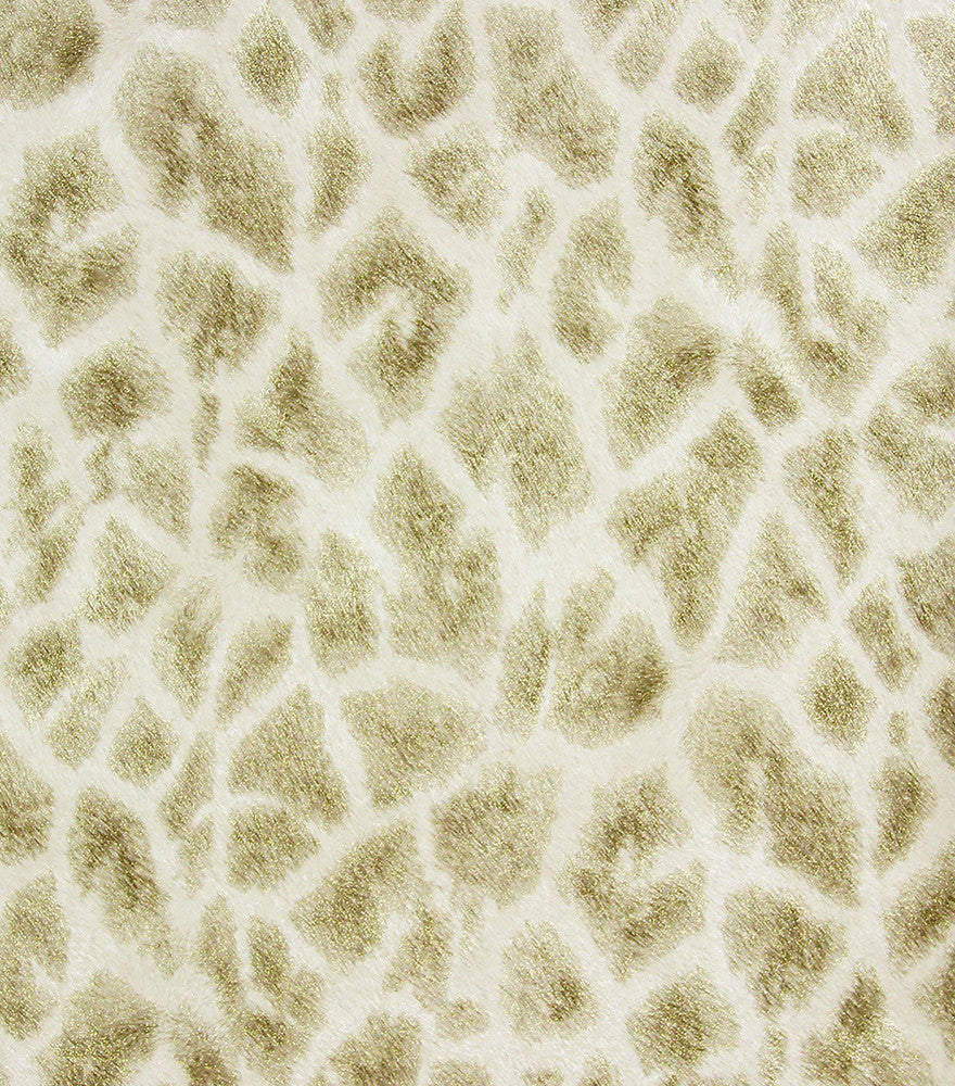 Montone Beige Giraffe Wallpaper by Brewster Selvaggia Covers about 57.8 square feet 21-in by 33-ft long roll Unpasted 25 - Fabric Carolina -