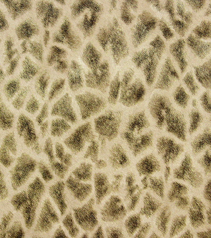 Montone Brown Giraffe Wallpaper by Brewster Selvaggia Covers about 57.8 square feet 21-in by 33-ft long roll Unpasted 25 - Fabric Carolina -