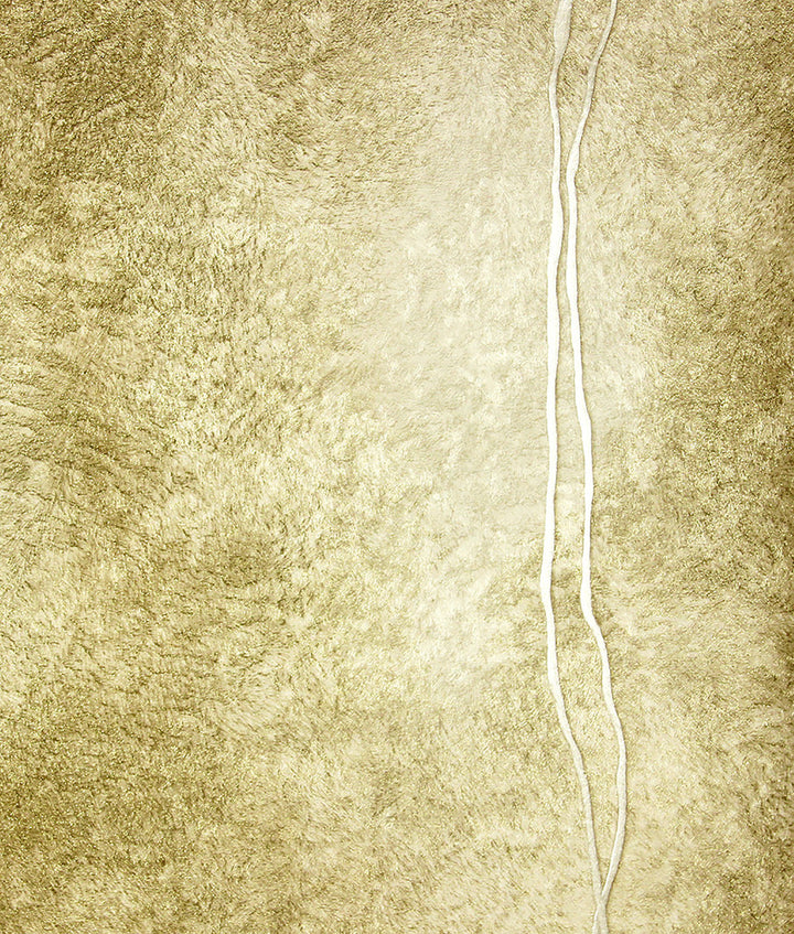 Matera Gold Fur Line Wallpaper by Brewster Selvaggia Covers about 57.8 square feet 21-in by 33-ft long roll Unpasted 25 - Fabric Carolina -
