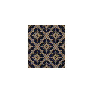 Ornament Accent Indigo by Kravet Couture Fabric