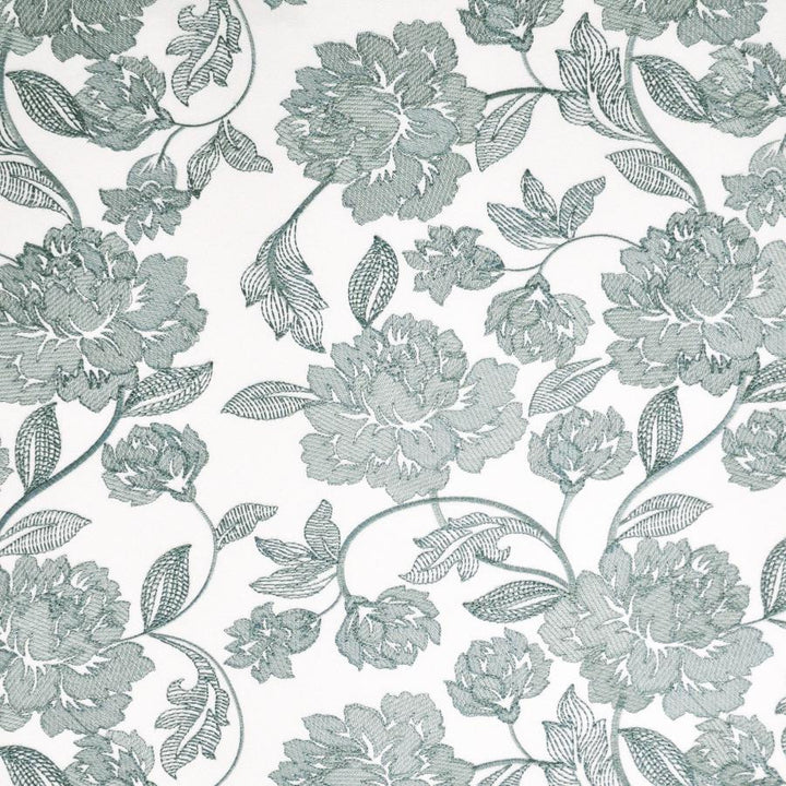 Zinnia # 316 Sea Green by Maxwell Fabric Color Theory-Vol.V Sorbet 100% POLYESTER INDIA V-18.5"H-16.9" 54"EMB51.5 - Fabric Carolina -