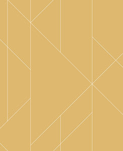 Torpa Mustard Geometric Wallpaper by A-Street Prints