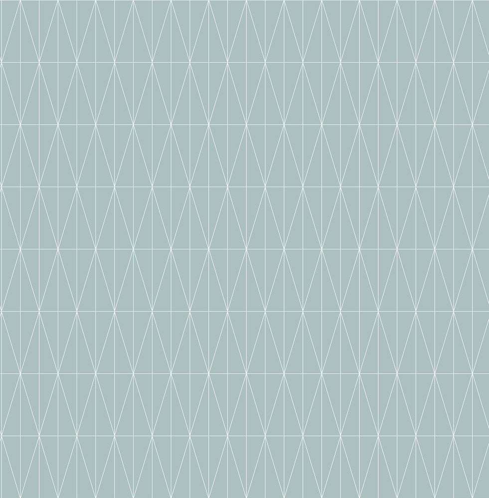 Tofta Light Blue Geometric Wallpaper by A-Street Prints Conran's Plain Simple Useful Covers about 56.4 square feet 20.5-in by 33-ft long roll Unpasted 5.2 - Fabric Carolina -
