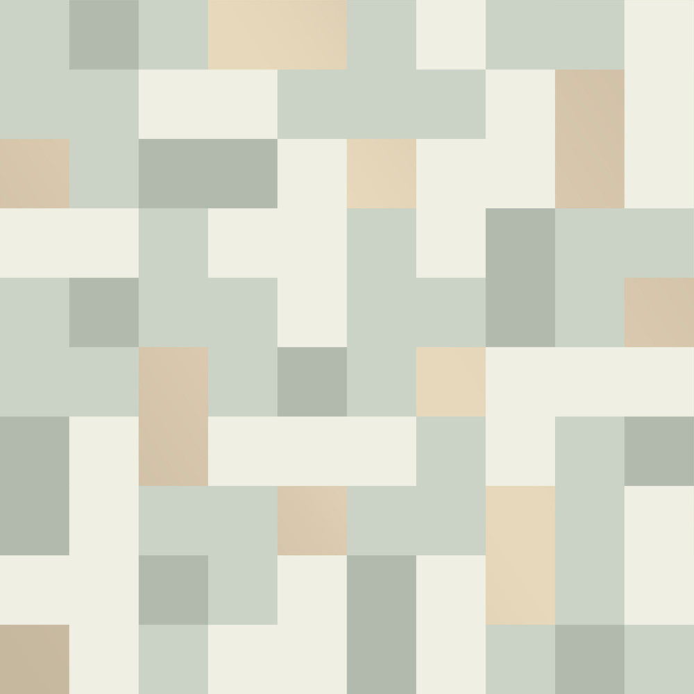 Alby Mint Geometric Wallpaper by A-Street Prints Conran's Plain Simple Useful Covers about 56.4 square feet 20.5-in by 33-ft long roll Unpasted 10.4 - Fabric Carolina -