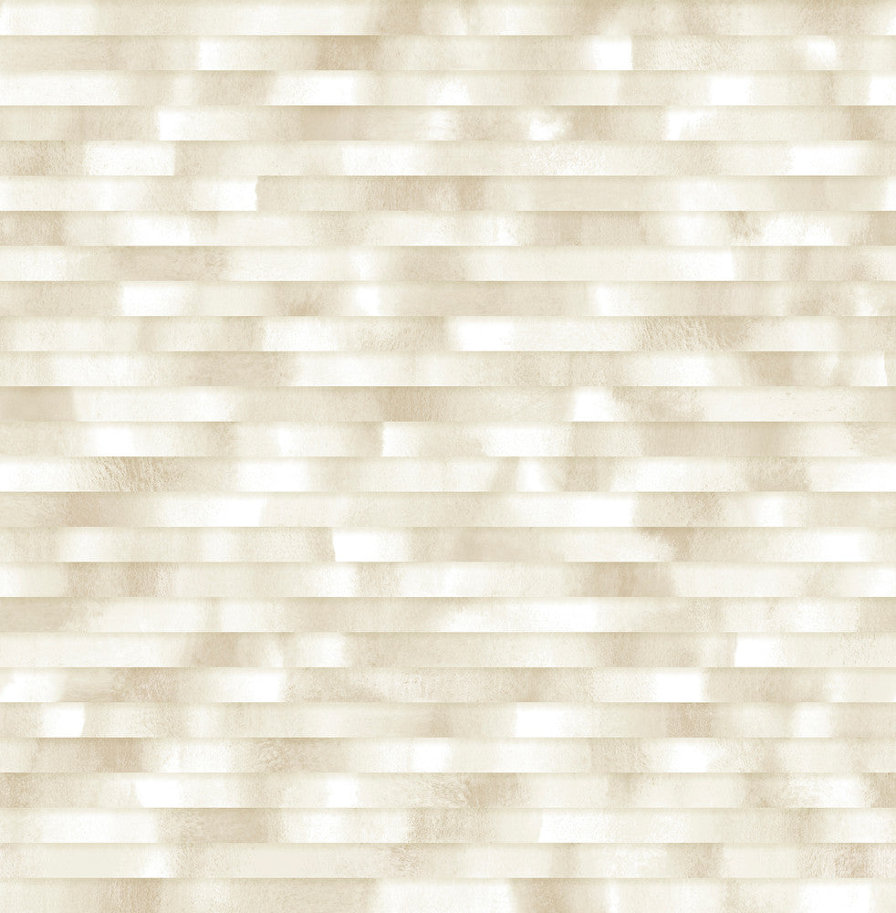 Kalmar Beige Hazy Stripe Wallpaper by A-Street Prints Conran's Plain Simple Useful Covers about 56.4 square feet 20.5-in by 33-ft long roll Unpasted 20.9 - Fabric Carolina -