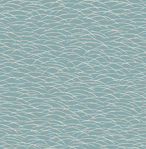 Hono Blue Abstract Wave Wallpaper by A-Street Prints