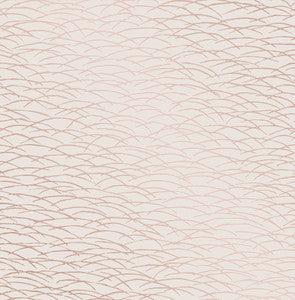 Hono Rose Gold Abstract Wave Wallpaper by A-Street Prints
