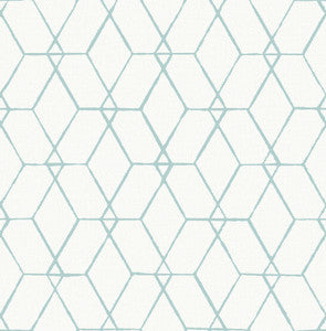 Osterlen Teal Trellis Wallpaper by A-Street Prints