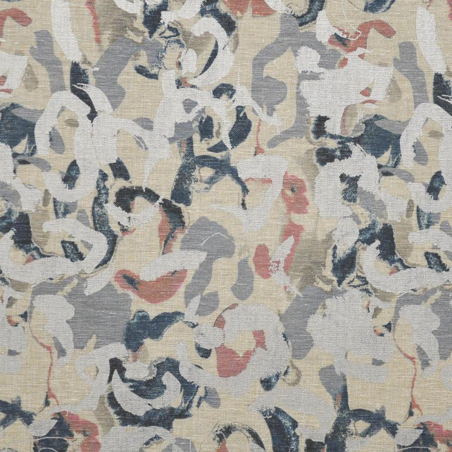 Zola # 333 Serenity by Maxwell Designer Fabric Color Theory-Vol.V Sorbet 100% POLYESTER TURKEY V-13.5"H-18" 54" - Swanky Fabrics -