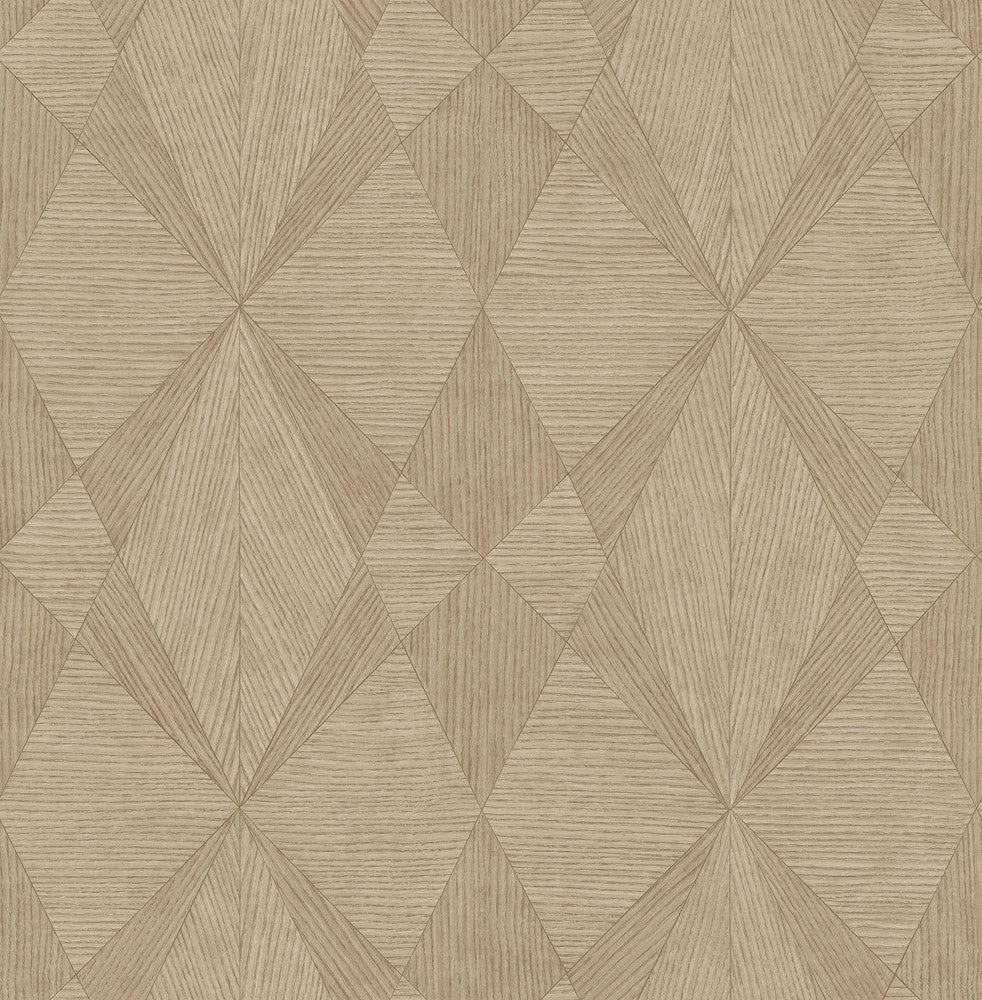 Intrinsic Light Brown Textured Geometric Wallpaper by Decorline Architecture Covers about 56.4 square feet 20.5-in by 33-ft long roll Unpasted 20.9 - Fabric Carolina -