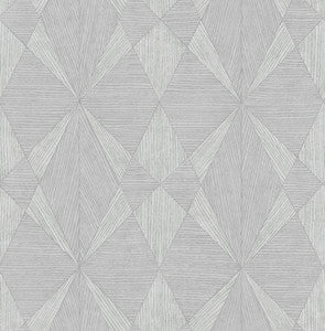 Intrinsic Grey Textured Geometric Wallpaper by Decorline