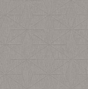Bernice Silver Diamond Geometric Wallpaper by Decorline