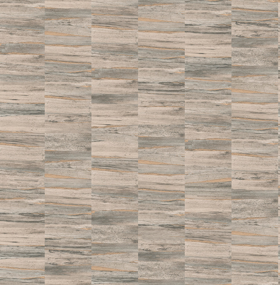 Hugo Light Brown Faux Wood Wallpaper by Fine Decor Medley Covers about 56.4 square feet 20.5-in by 33-ft long roll Unpasted 10.4 - Fabric Carolina -
