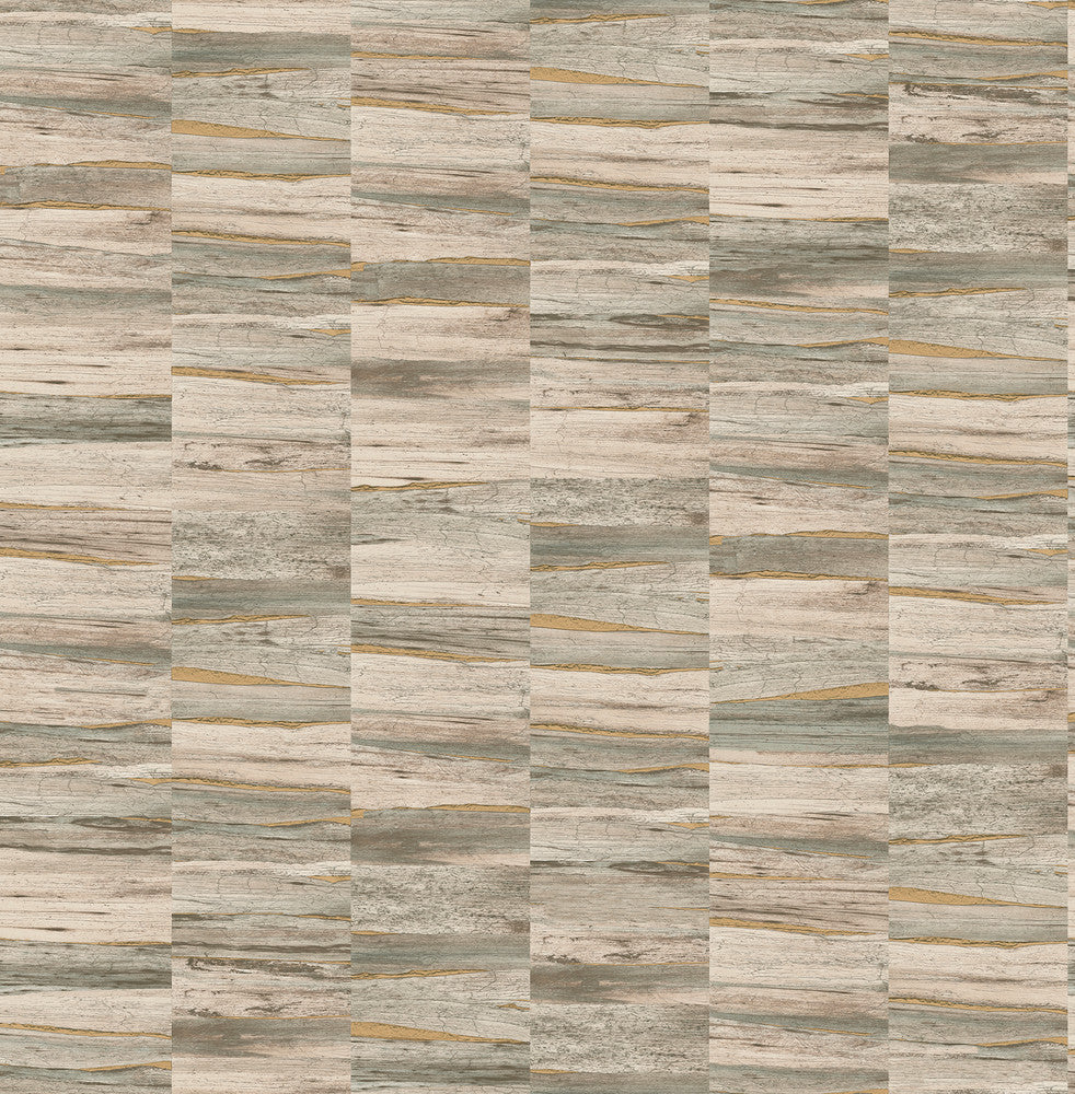 Hugo Neutral Faux Wood Wallpaper by Fine Decor Medley Covers about 56.4 square feet 20.5-in by 33-ft long roll Unpasted 10.4 - Fabric Carolina -