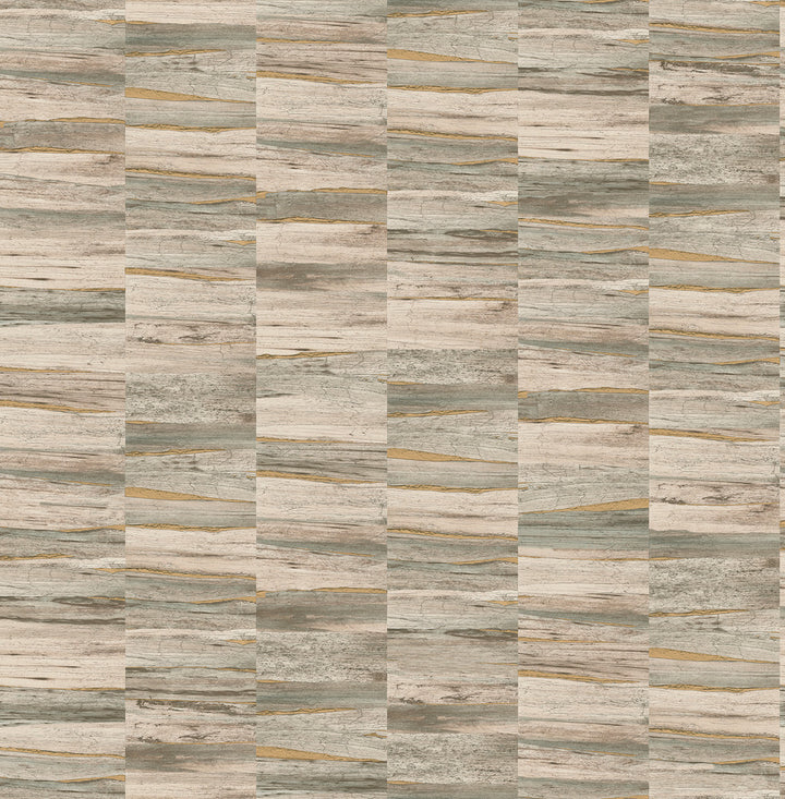 Hugo Neutral Faux Wood Wallpaper by Fine Decor Medley Covers about 56.4 square feet 20.5-in by 33-ft long roll Unpasted 10.4 - Fabric Carolina -