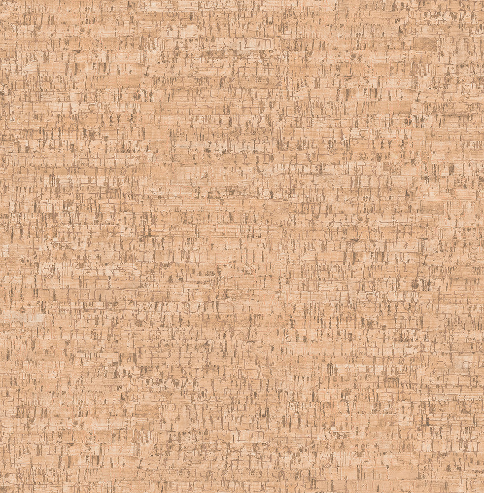 Henrique Orange Faux Cork Wallpaper by Fine Decor Medley Covers about 56.4 square feet 20.5-in by 33-ft long roll Unpasted 20.75 - Fabric Carolina -