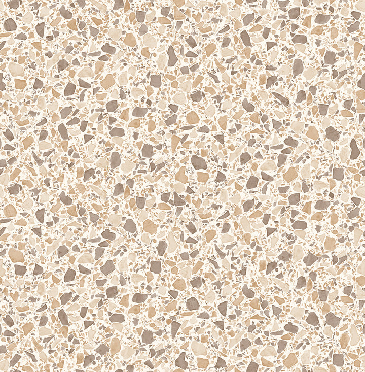 Aldrich Beige Terrazzo Wallpaper by Fine Decor Medley Covers about 56.4 square feet 20.5-in by 33-ft long roll Unpasted 20.9 - Fabric Carolina -
