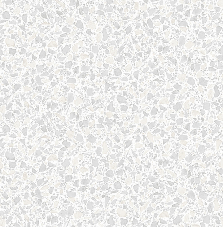 Aldrich White Terrazzo Wallpaper by Fine Decor Medley Covers about 56.4 square feet 20.5-in by 33-ft long roll Unpasted 20.9 - Fabric Carolina -