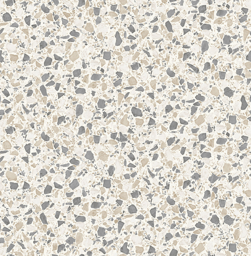 Aldrich Multicolor Terrazzo Wallpaper by Fine Decor Medley Covers about 56.4 square feet 20.5-in by 33-ft long roll Unpasted 20.9 - Fabric Carolina -