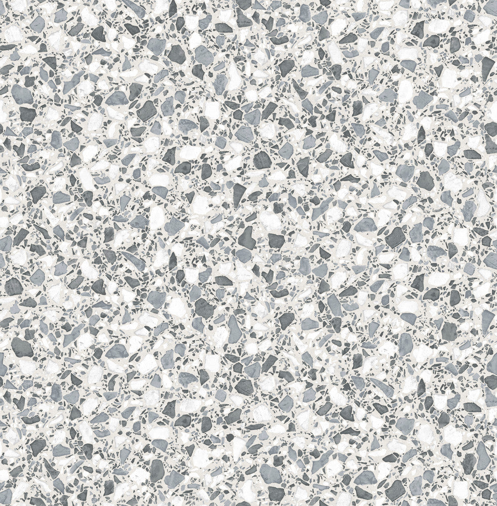 Aldrich Grey Terrazzo Wallpaper by Fine Decor Medley Covers about 56.4 square feet 20.5-in by 33-ft long roll Unpasted 20.9 - Fabric Carolina -