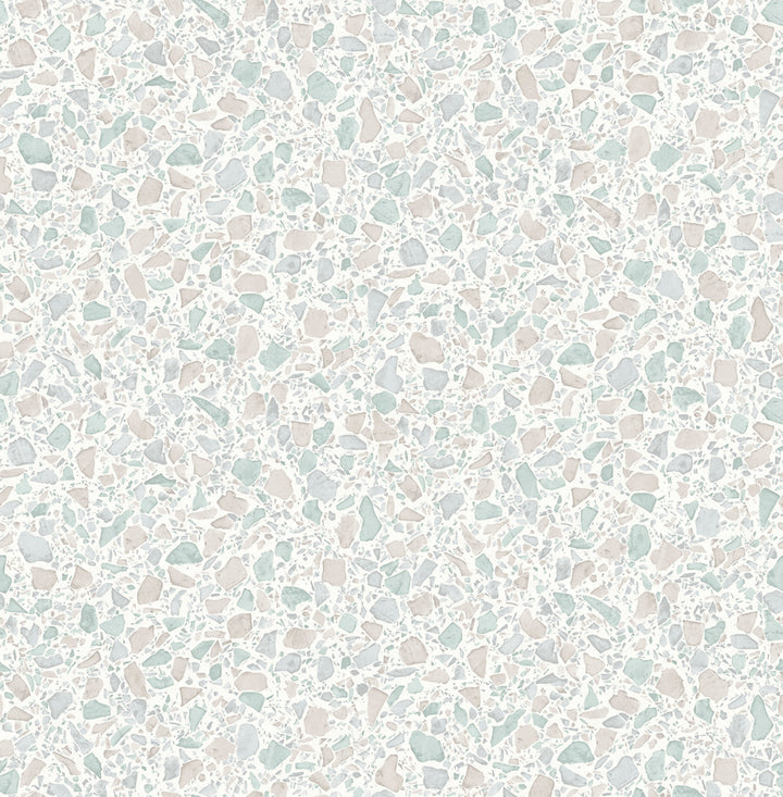 Aldrich Light Grey Terrazzo Wallpaper by Fine Decor Medley Covers about 56.4 square feet 20.5-in by 33-ft long roll Unpasted 20.9 - Fabric Carolina -