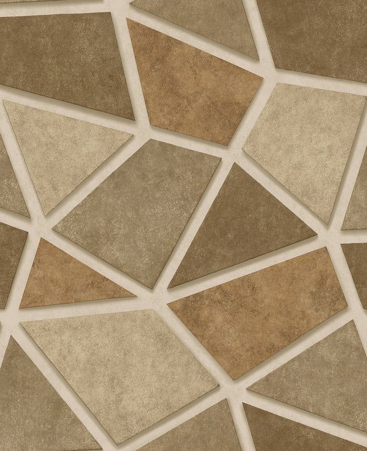 Coty Gold Mosaic Wallpaper by Fine Decor Medley Covers about 56.4 square feet 20.5-in by 33-ft long roll Unpasted 25 - Fabric Carolina -