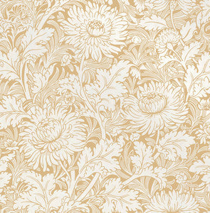Zinnia Mustard Floral Wallpaper by Fine Decor