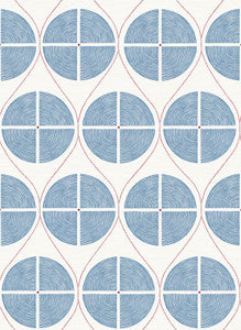 Luminary Blue Ogee Wallpaper by A-Street Prints
