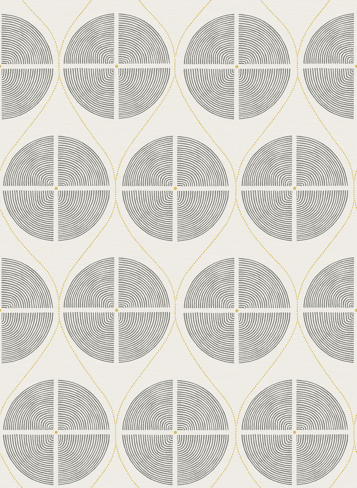 Luminary Grey Ogee Wallpaper by A-Street Prints Perennial Covers about 56.4 square feet 20.5-in by 33-ft long roll Unpasted 27.9 - Fabric Carolina -