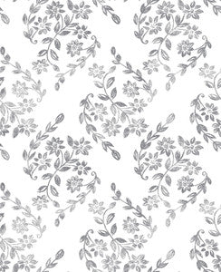 Arabesque Grey Floral Trail Wallpaper by A-Street Prints